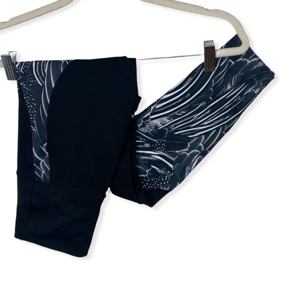 Nike Power Flutter Leggings Print Dri-Fit High Rise Size XS Yoga Running Pants - Picture 8 of 13